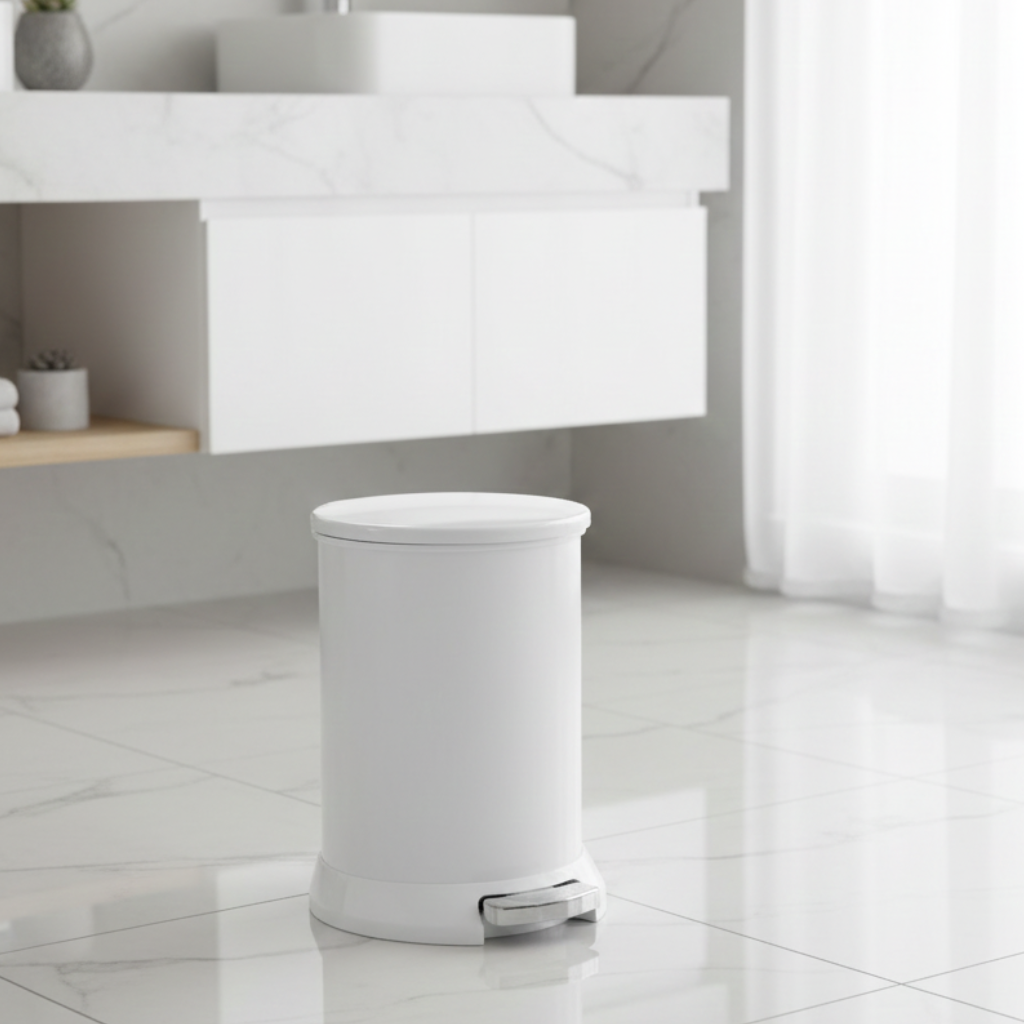 SleekRound Pedal Dustbin with Removable Inner