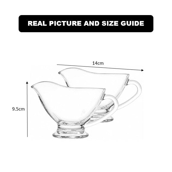 2-Pcs Sauce Dipping & Serving Glass Bowls