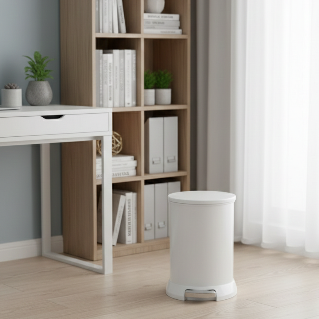 SleekRound Pedal Dustbin with Removable Inner