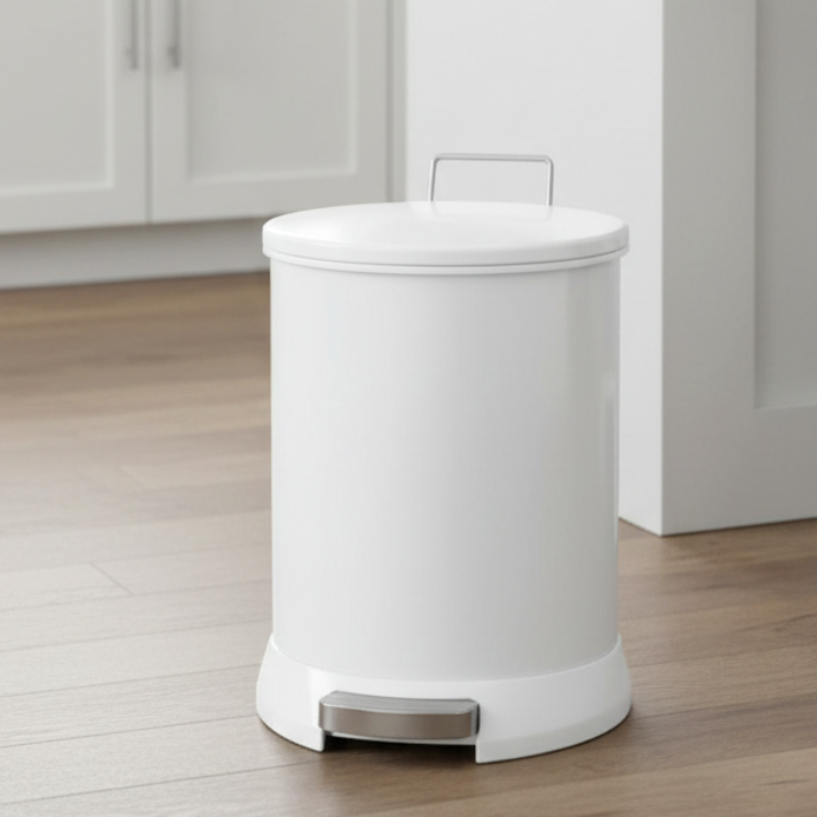 SleekRound Pedal Dustbin with Removable Inner