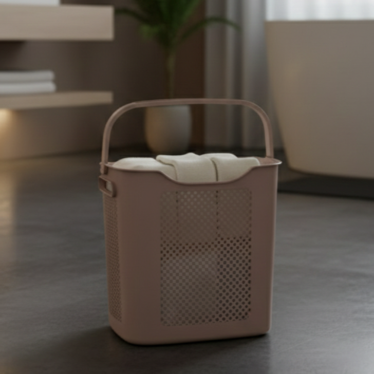 Carry & Store Knitted Design Laundry Basket