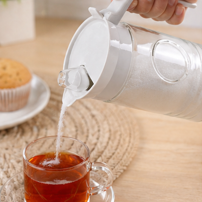 Rustic Design Glass Sugar Dispenser