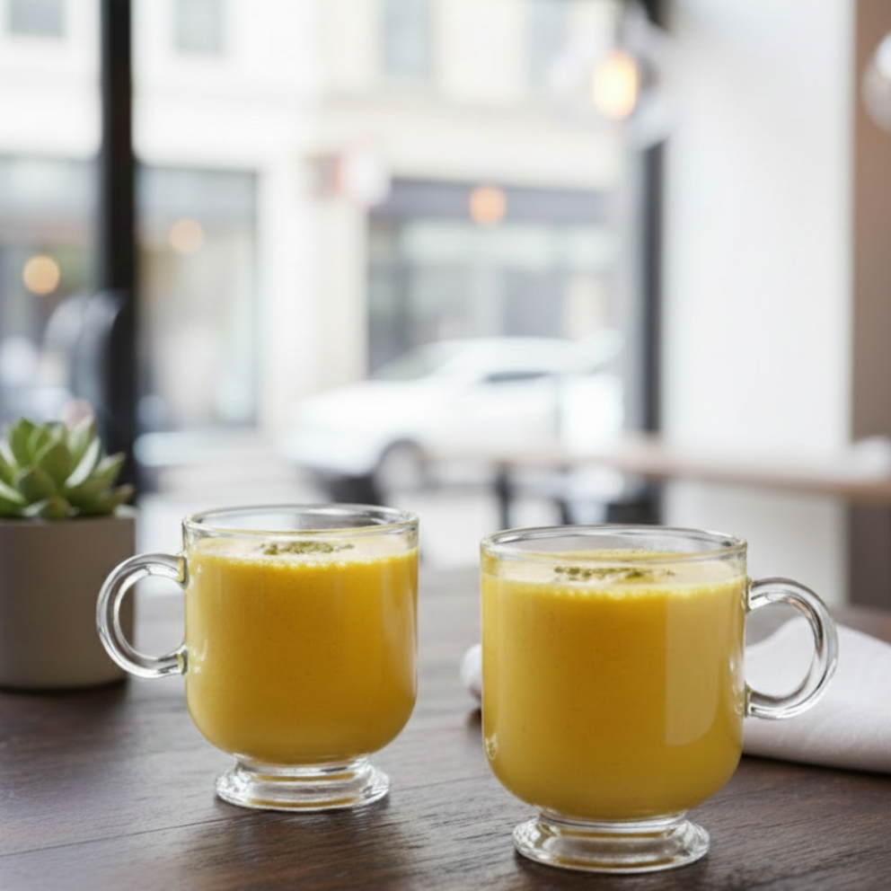 6‑Pcs Glass Tea Cup Set