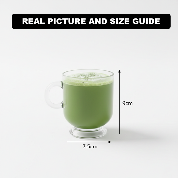 6‑Pcs Glass Tea Cup Set