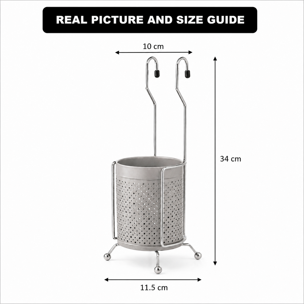Stainless Steel Hanging Cutlery Holder