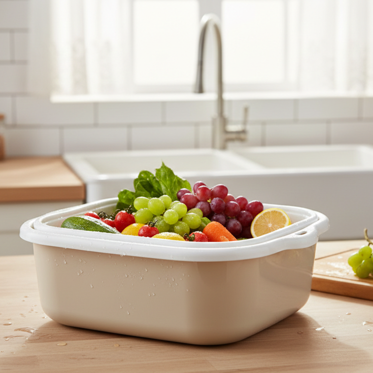 4-Pcs Multi-Use Colander & Bowl Set