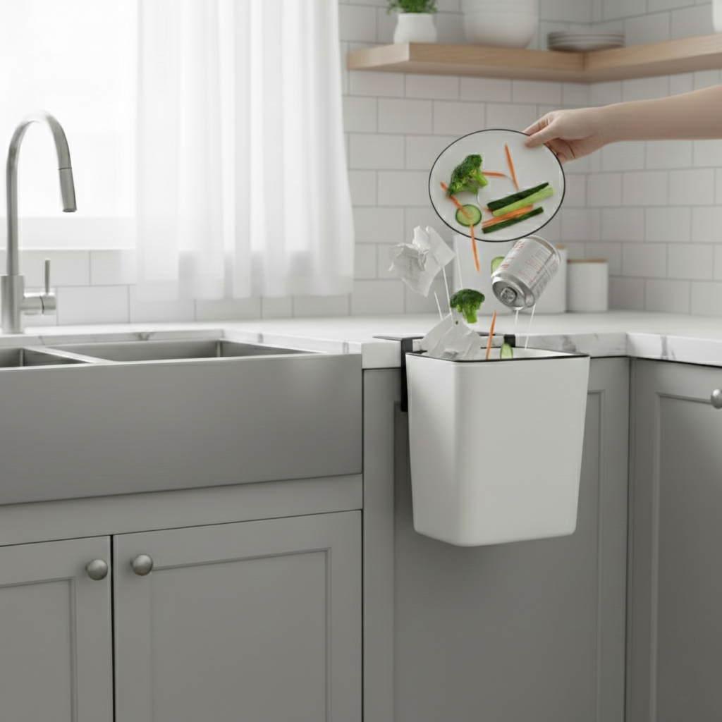 Modern Cabinet Hanging Trash Bin